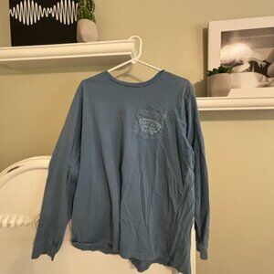 Ron Jon Salty Surf - Long Sleeve Blue Pocket Tee